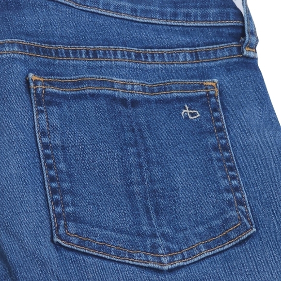 Rag & Bone Mid-rise Skinny Blue Jeans Medium Wash Size 26 - Picture 4 of 6